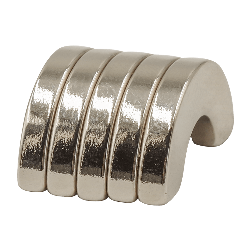 25-12*3.5mm Customized Tile Neodymium Magnet N45SH Grade MOQ 500PCS
