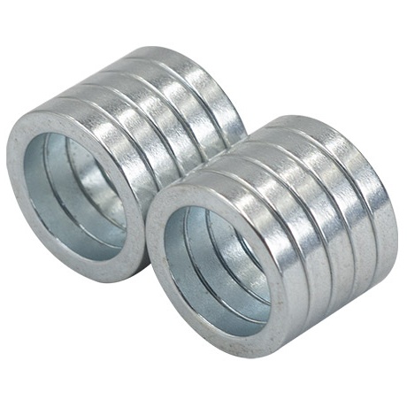 Zn Plated Circular Ring Magnets - 15mm x 2.5mm