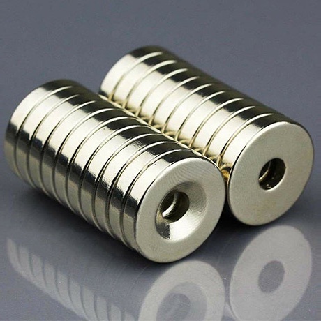Customized Round Countersunk Magnets - 12mm x 3mm thick 4mm hole