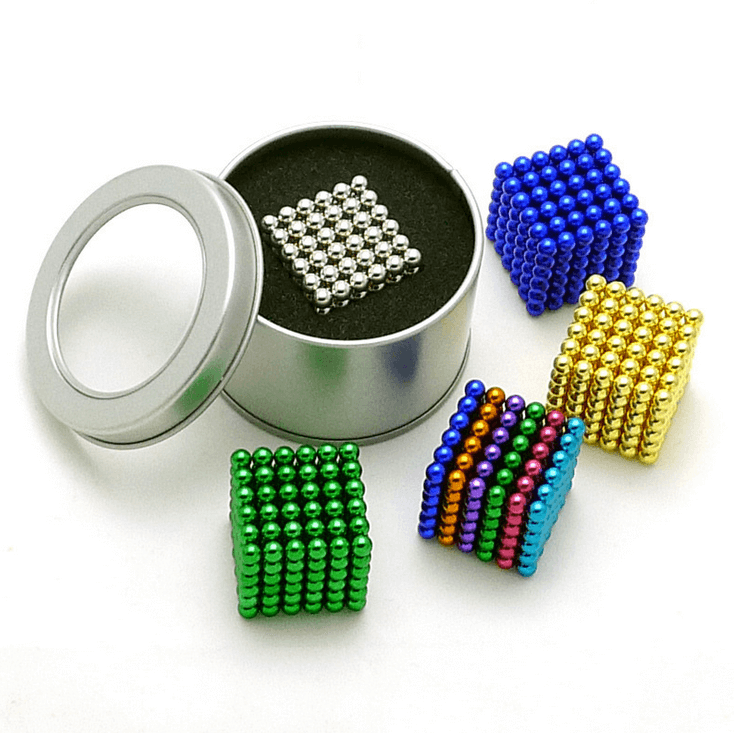 Toy: 5mm magnetic balls 216 pcs N35 Grade Colorful MOQ 100 sets